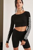 Forever21 Checkered Crop Top