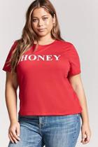 Forever21 Plus Size Honey Graphic Tee