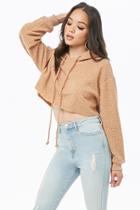 Forever21 Fuzzy Cropped Hoodie