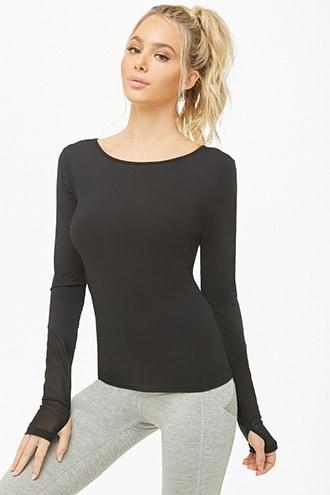 Forever21 Active Crisscross-back Cutout Top