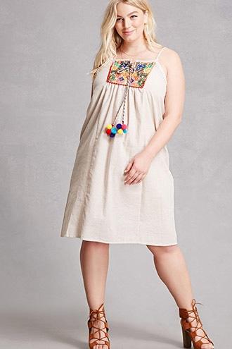 Forever21 Embroidered Dress