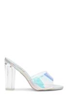 Forever21 Iridescent Clear High Heels