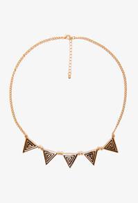Forever21 Triangle Maze Necklace