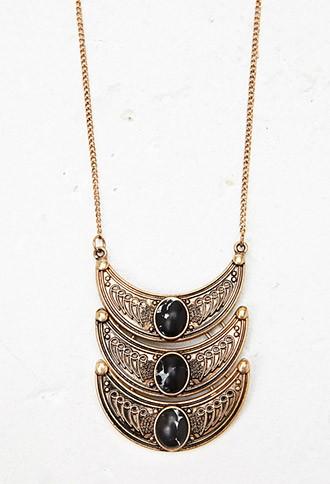 Forever21 Etched Pendant Necklace
