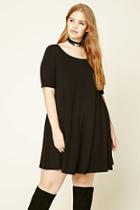 Forever21 Plus Women's  Black Plus Size T-shirt Dress