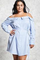 Forever21 Plus Size Belted Shirt Dress