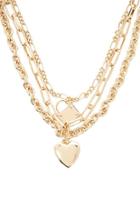 Forever21 Chunky Locket Layered Necklace
