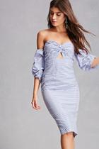Forever21 Stripe Twist-front Dress
