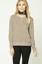 Forever21 Contemporary Marled Sweatshirt