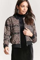 Forever21 Baroque Quilted Bomber Jacket