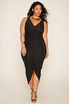 Forever21 Plus Women's  Plus Size Plunging Maxi Dress