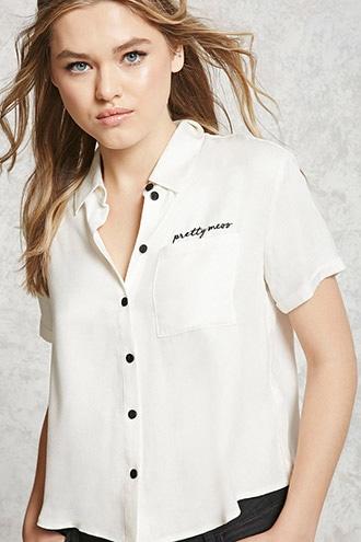 Forever21 Pretty Mess Graphic Shirt