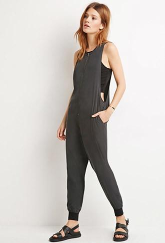 Love21 Zipper-front Jumpsuit