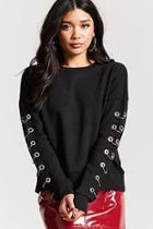 Forever21 Grommet Ring Detail Sweatshirt