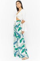Forever21 Palm Leaf Palazzo Pant