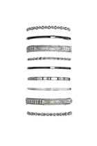 Forever21 Abstract Etched Bangle Set