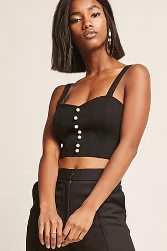 Forever21 Embellished Crop Top