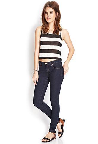 Forever21 Favorite Skinny Jeans Indigo 27