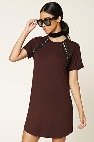 Forever21 Women's  Crisscross T-shirt Dress