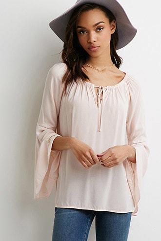 Forever21 Bell-sleeved Peasant Top