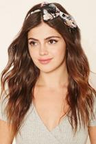Forever21 Black Floral Bow Headband