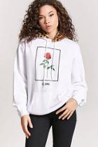 Forever21 Faux Fur Desire Graphic Hoodie