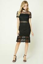 Forever21 Contemporary Mesh Lace Dress