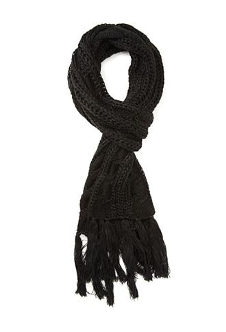 Forever21 Tasseled Multi-knit Scarf