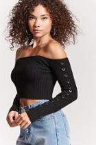Forever21 Ring Detail Off-the-shoulder Top