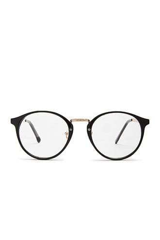 Forever21 Men Metallic-trim Round Readers