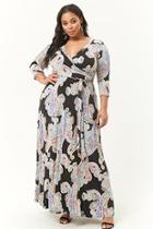 Forever21 Plus Size Paisley Print Maxi Dress