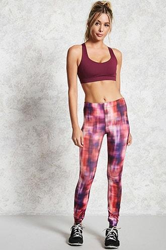 Forever21 Active Watercolor Leggings