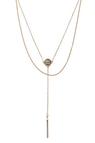 Forever21 Gold Pendant Layered Necklace