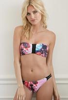 Forever21 Strappy Tropical Sunset Cheeky Bottoms