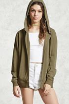 Forever21 French Terry Zip-front Hoodie