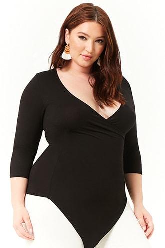 Forever21 Plus Size Asymmetrical Surplice Top