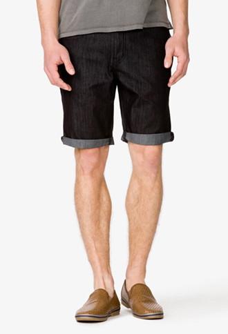 21 Men Dark Wash Denim Shorts
