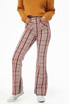 Forever21 Plaid High-rise Trousers