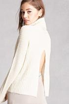 Forever21 Women's  Split-back Cowl Neck Sweater