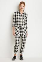 Forever21 Buffalo Plaid Jumpsuit