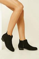 Forever21 Women's  Faux Suede Ankle Boots