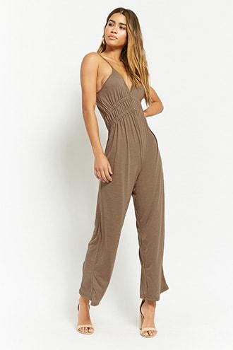 Forever21 Anm Knit Drawstring Jumpsuit