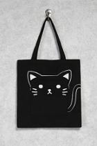 Forever21 Cat Pocket Tote Bag