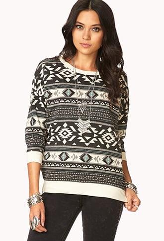 Forever21 On The Range Zippered Sweatshirt