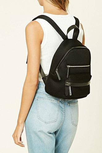 Forever21 Zippered Mesh Backpack