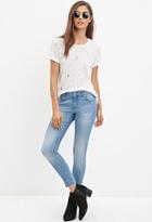 Forever21 Women's  Medium Denim Low-rise Skinny Ankle Jeans