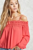 Forever21 Contemporary Smocked Blouse