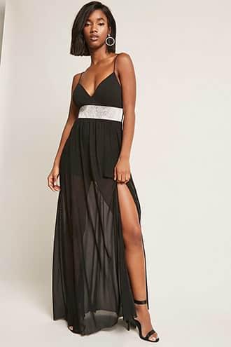Forever21 Rhinestone Cami Maxi Dress
