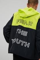 Forever21 Fear The Youth Graphic Colorblock Windbreaker