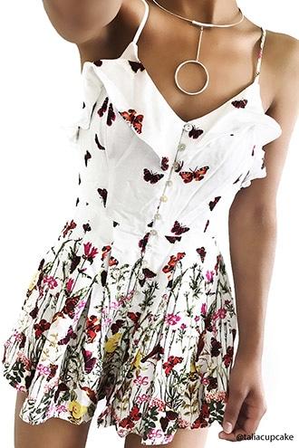 Forever21 Garden Motif Romper